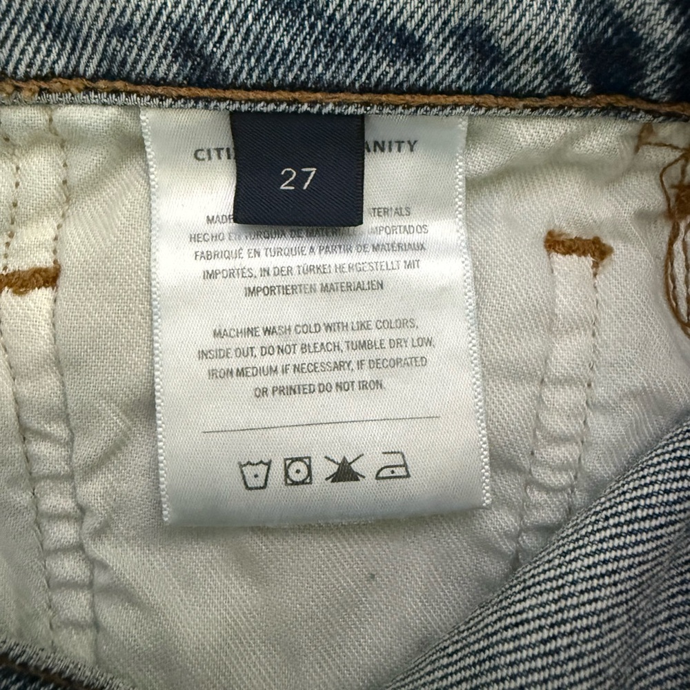 Citizens of Humanity Cropped Isola Raw Hem Premium Vintage Jeans-Size 27 - Picture 12 of 14